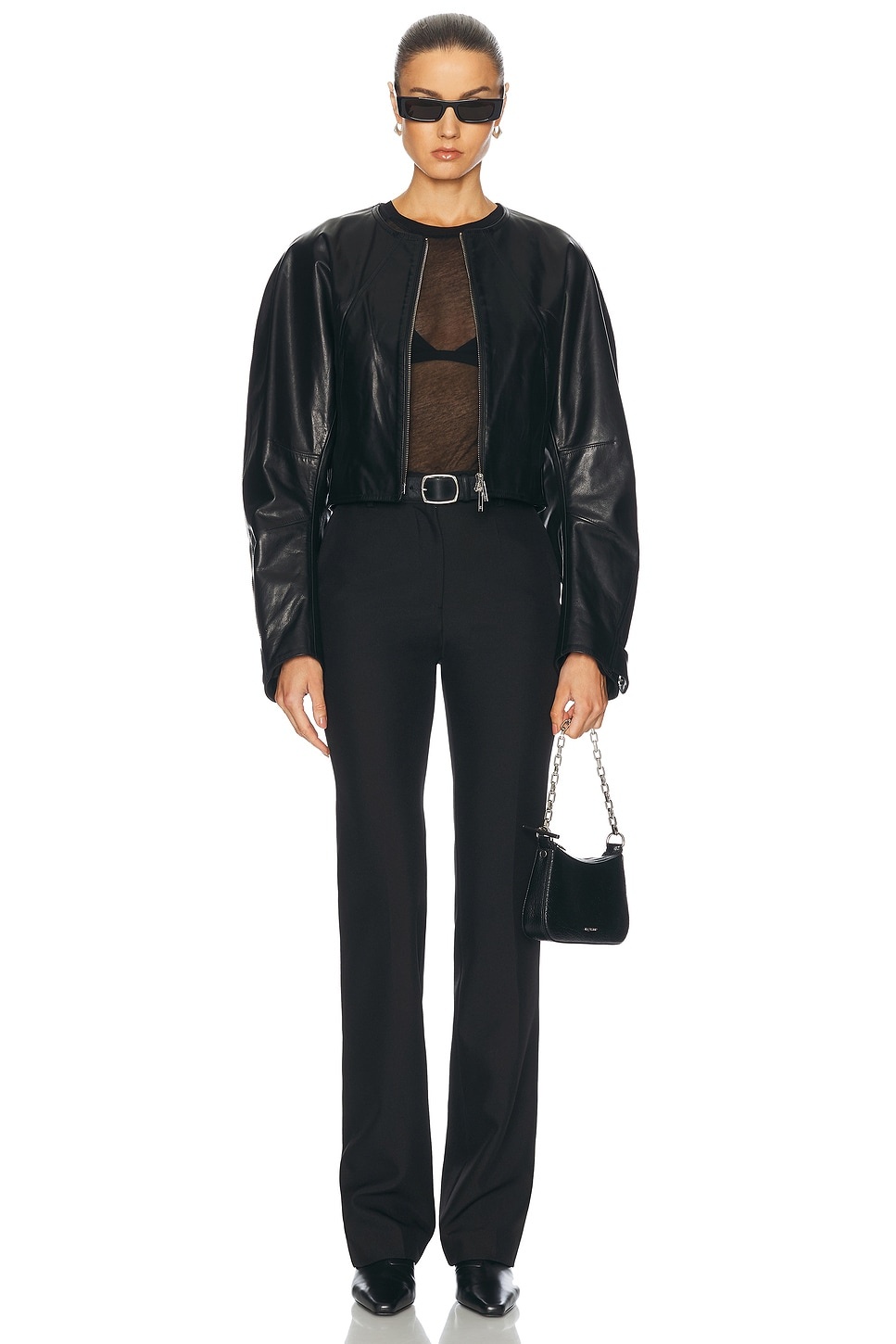 Articulated Leather Jacket - 5