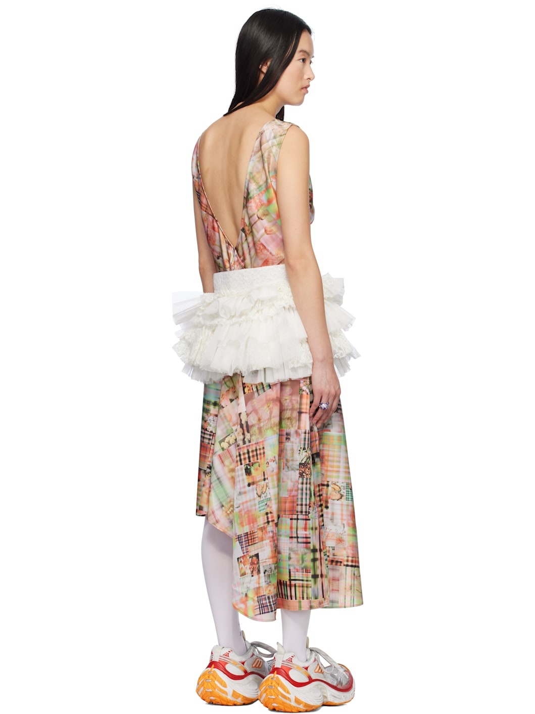 Multicolor Tulip Midi Dress - 3