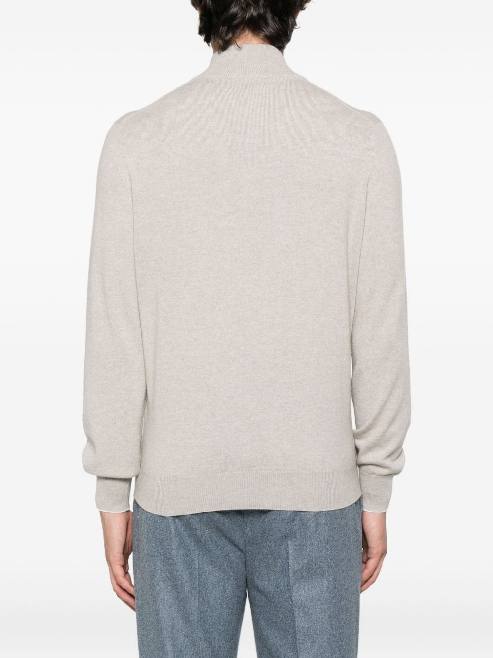 zip-up sweater - 4