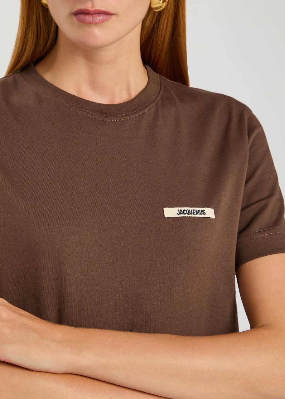 Jacquemus Le T-shirt Gros Grain Logo Cotton T-shirt - 5