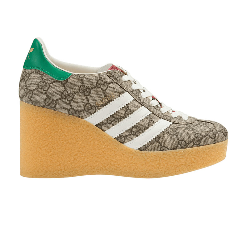 Adidas x Gucci Wmns Wedge Gazelle 'Beige GG Monogram' - 1
