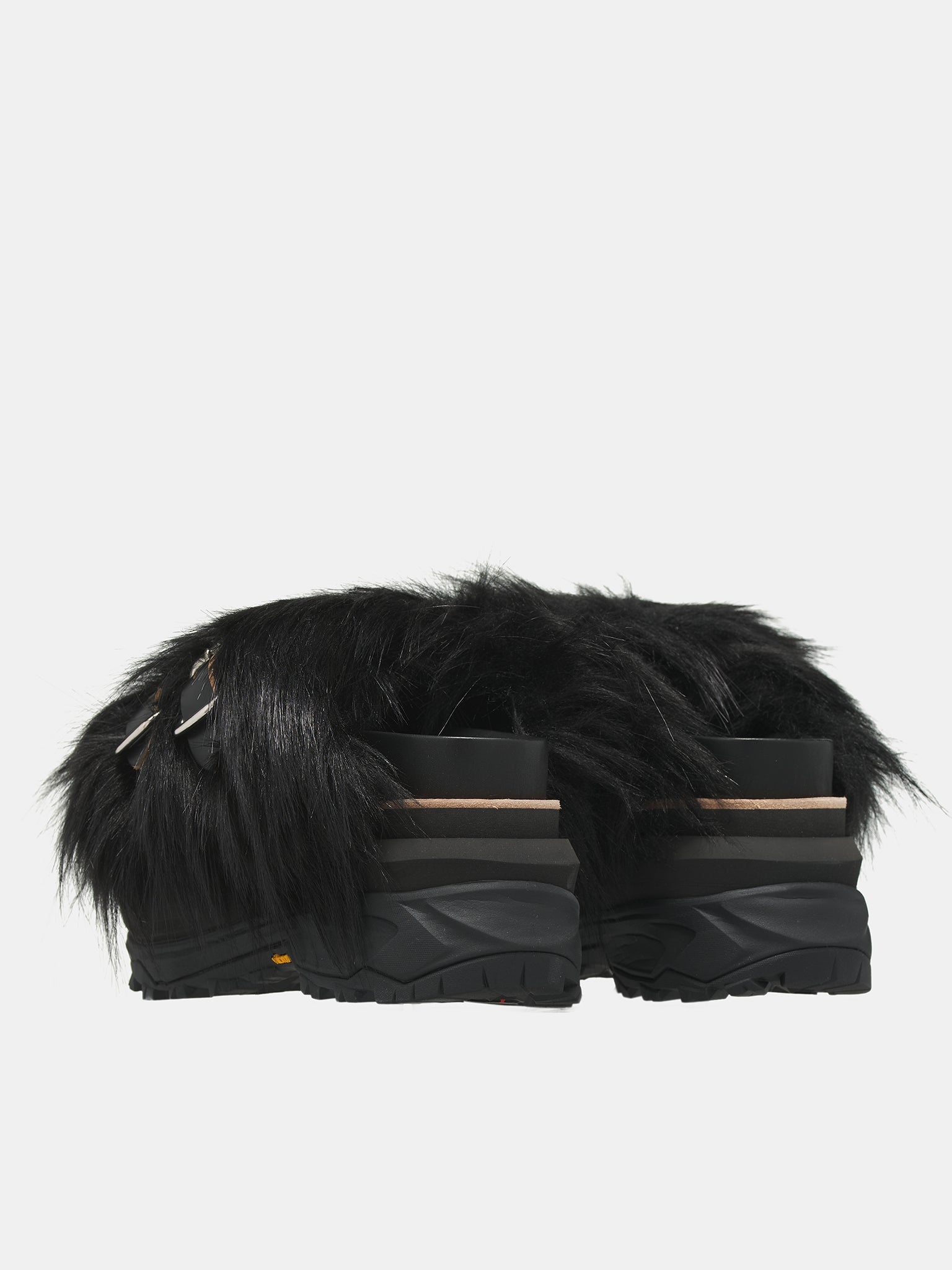 Faux Fur Sandals - 5