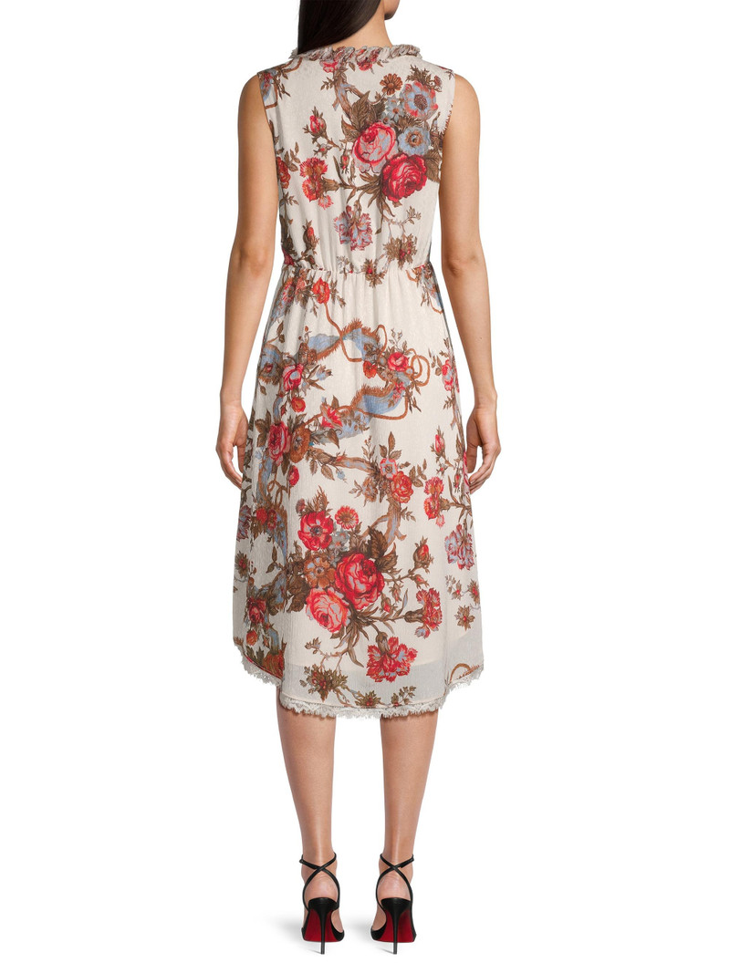 Women's Carine Floral-Print Midi-Dress - Ivory Multi 5