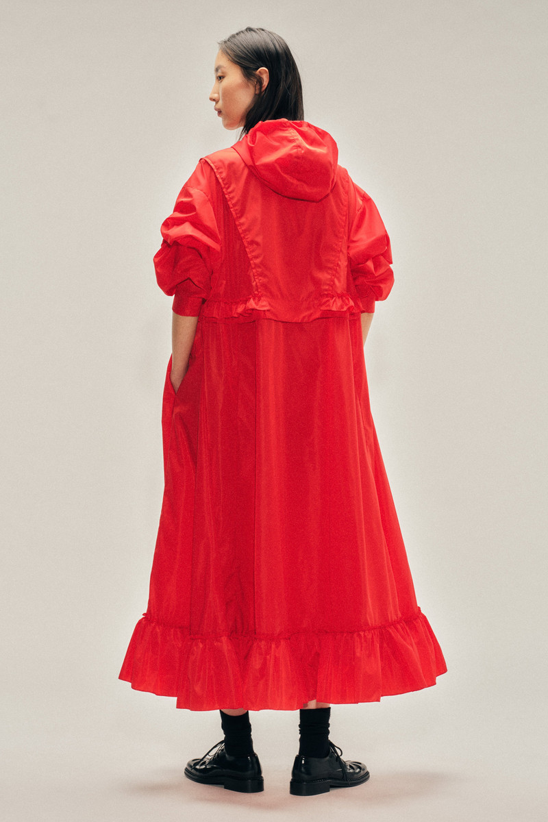 Exaggerated Ruffle Frill Cagoule 4