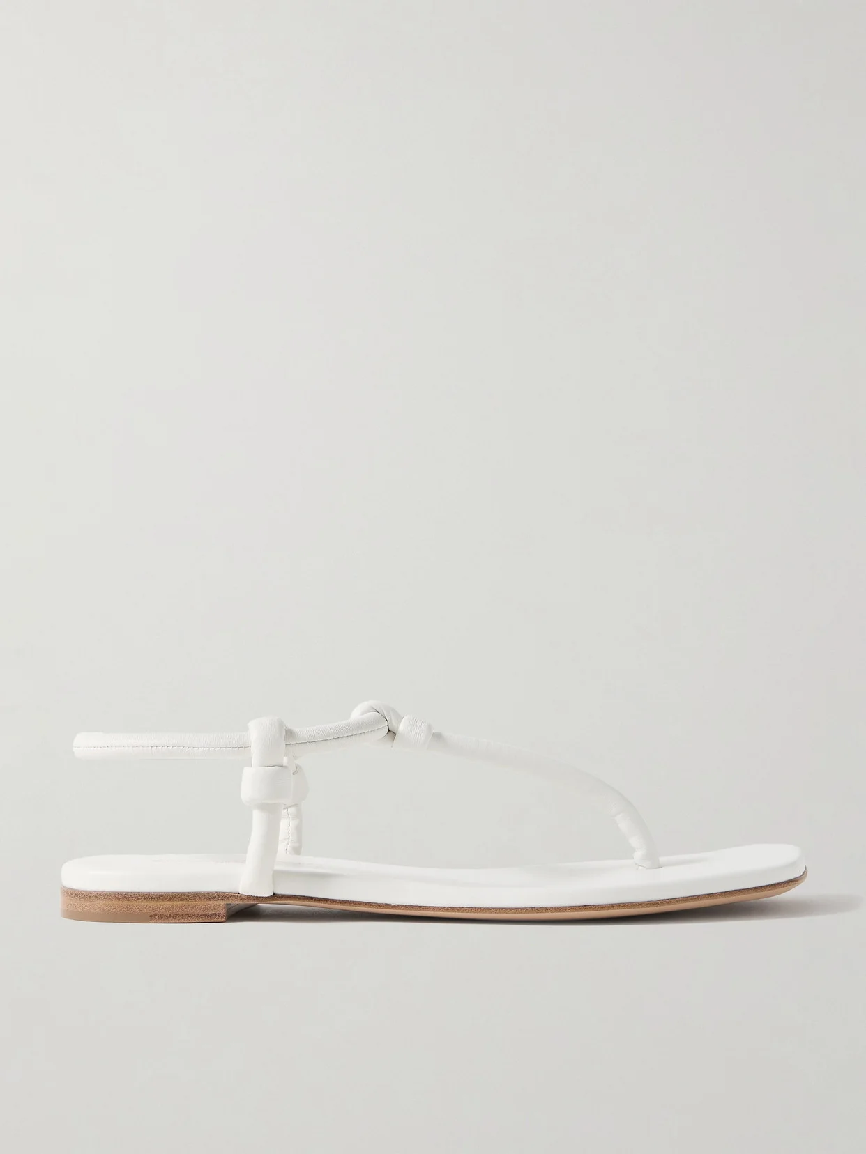 Juno Thong Knotted Leather Sandals - 1