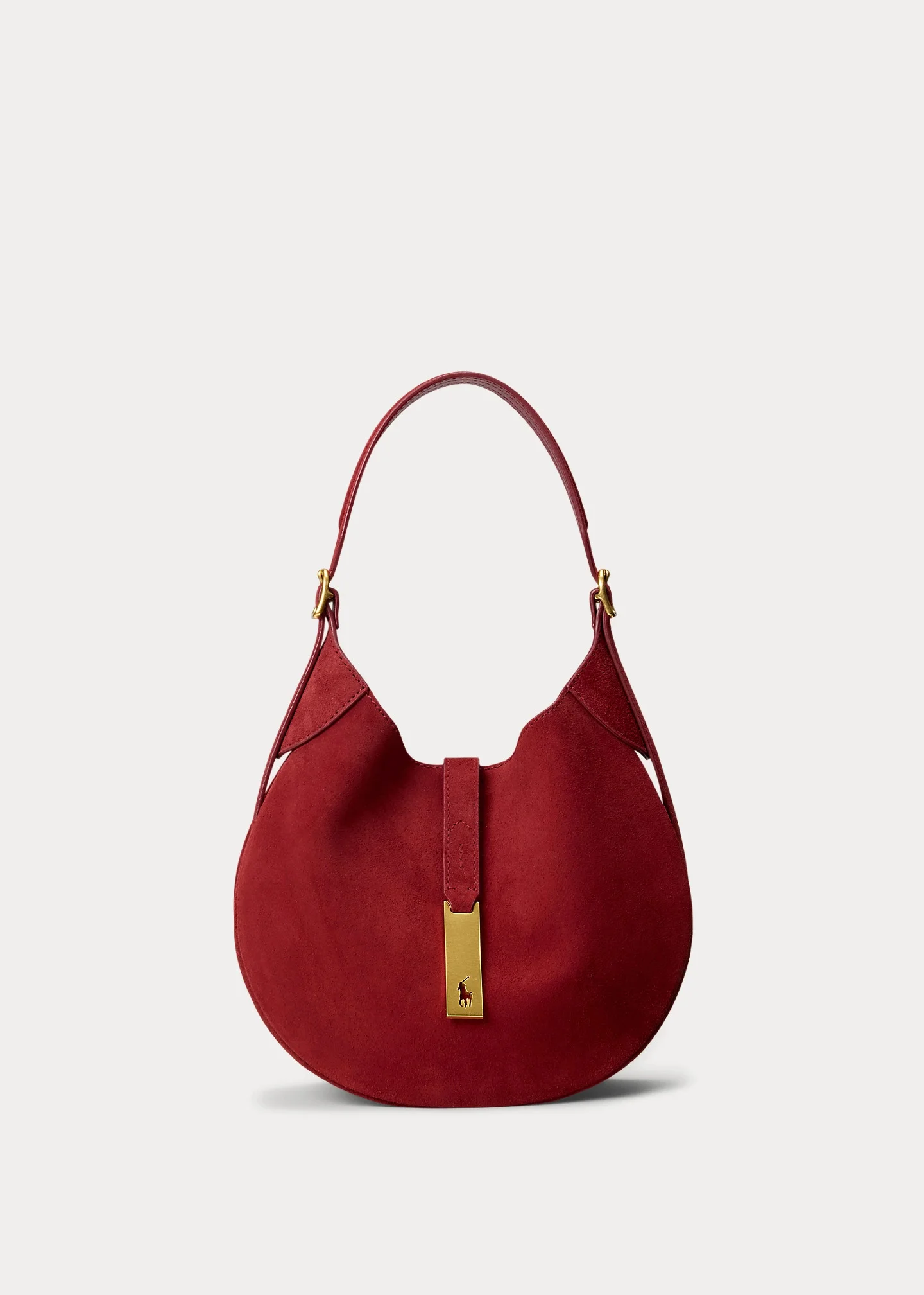 Polo ID Suede Small Shoulder Bag - 1