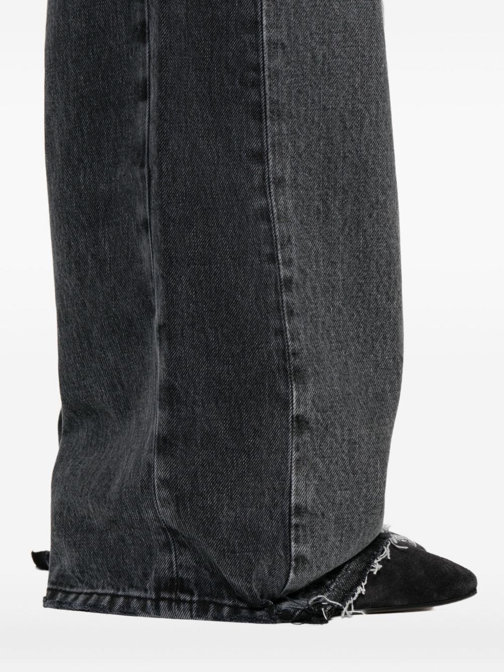 tonal panelled jeans - 5