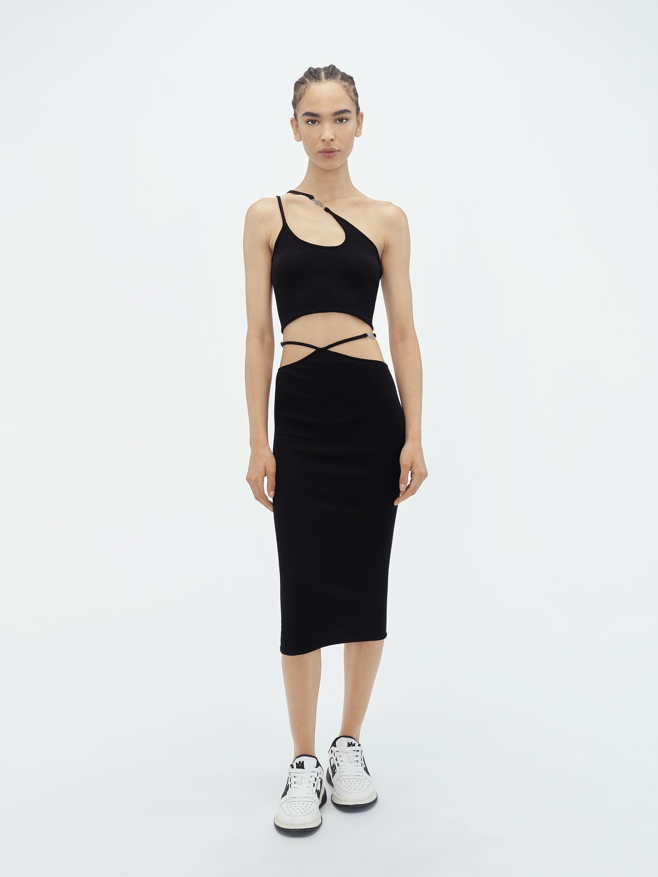 AMIRI STAGGERED MIDI SKIRT - 2