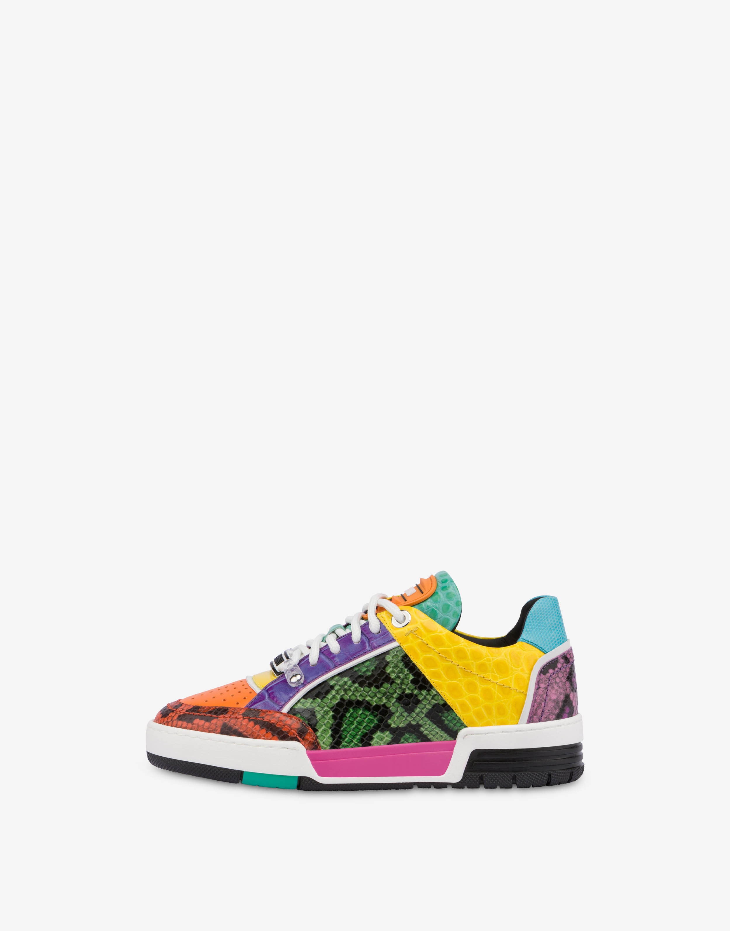 MULTI-COLOURED CALFSKIN STREETBALL SNEAKERS - 2