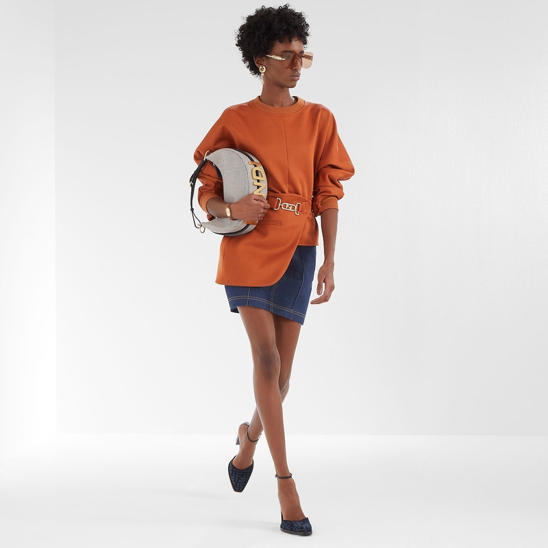 FENDI Tan jersey sweatshirt outlook