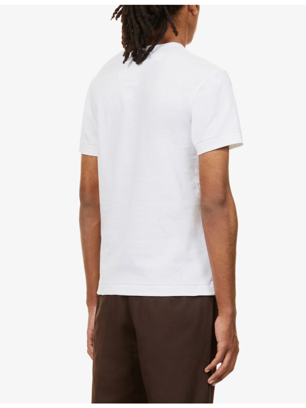 Overlap-heart print cotton-jersey T-shirt - 4