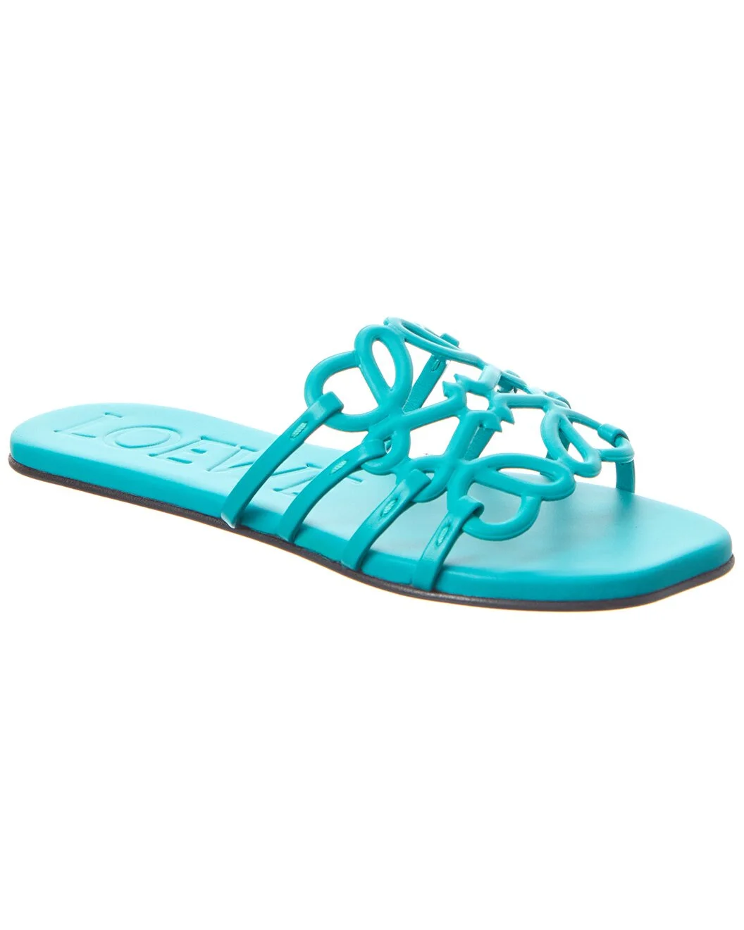 Loewe Petal Anagram Leather Sandal - 1