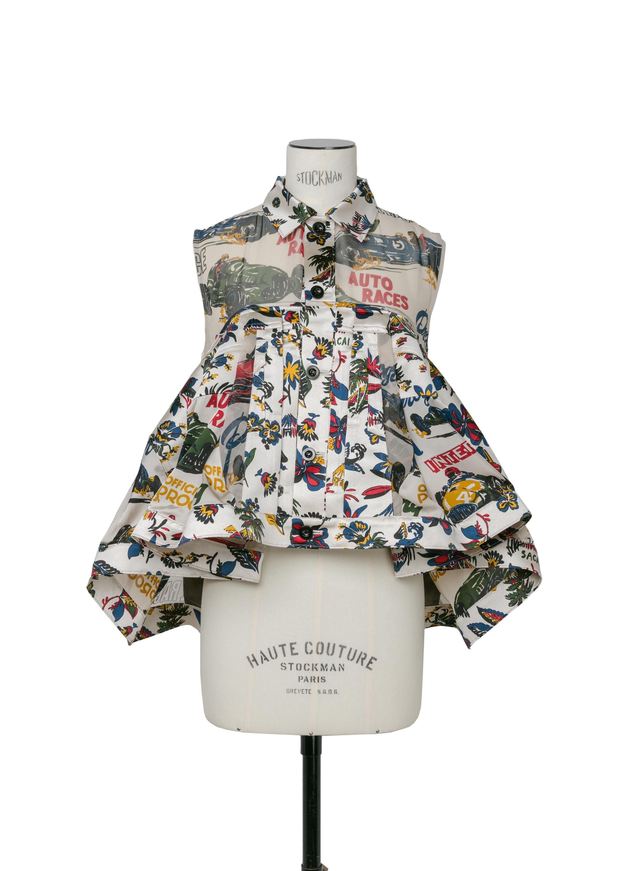 Car Race / Tropical Print Shirt - 2