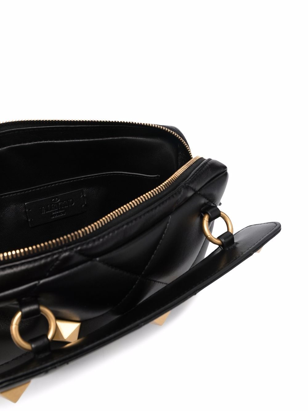 Roman Stud diamond-quilted clutch bag - 5