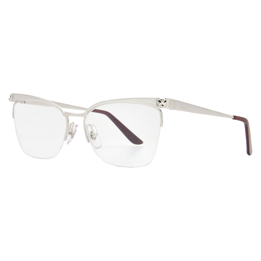 Cartier Demo Cat Eye Ladies Eyeglasses CT0125O 003 54 - 2