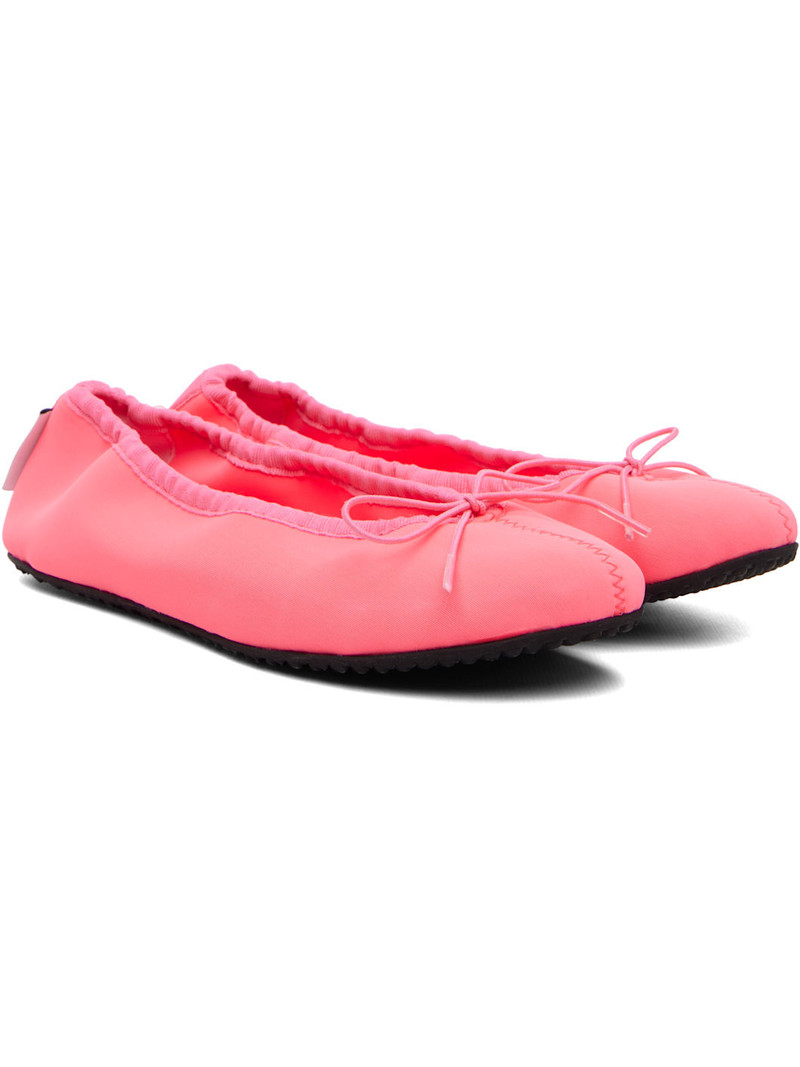 Pink Bailarina Neoprene Ballerina Flats 4