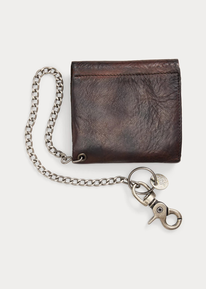 RRL by Ralph Lauren Leather Chain Wallet outlook
