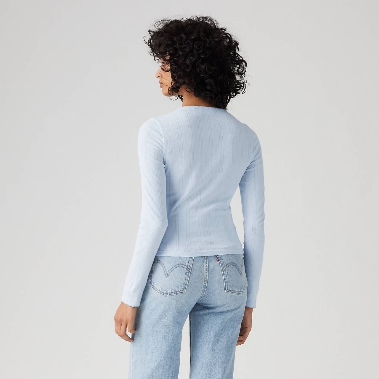 DRY GOODS WOMEN'S POINTELLE LONG SLEEVE T-SHIRT - 4
