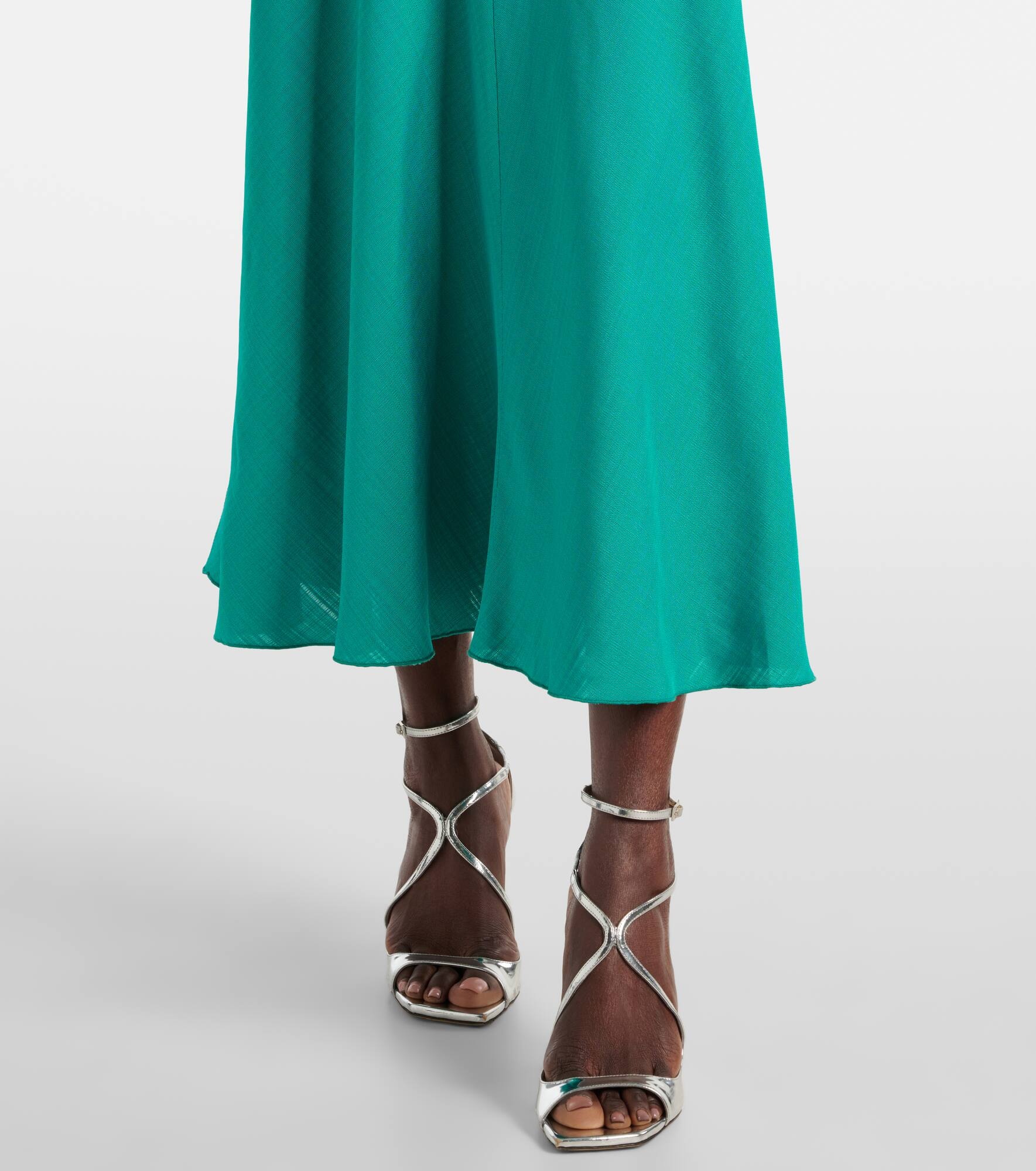 Gathered midi dress - 5