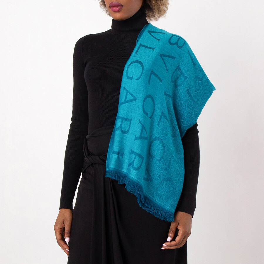 Bvlgari Logomania Fade Cashmere and Silk Stole - 2