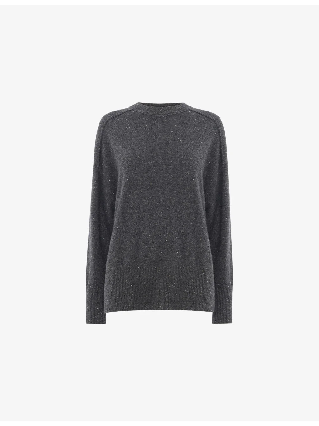 Round-Neck Knitted Cashmere Jumper - 1