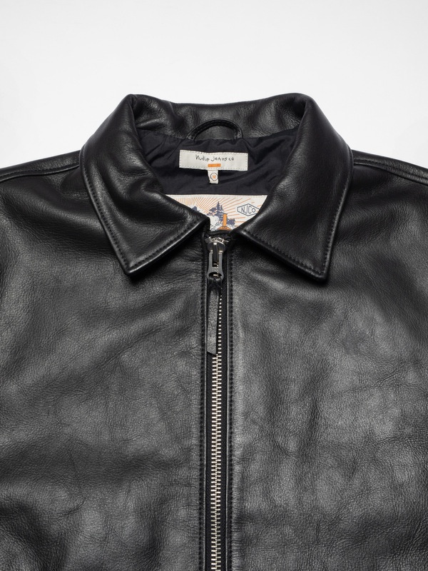Eddy Rider Leather Jacket Black - 5