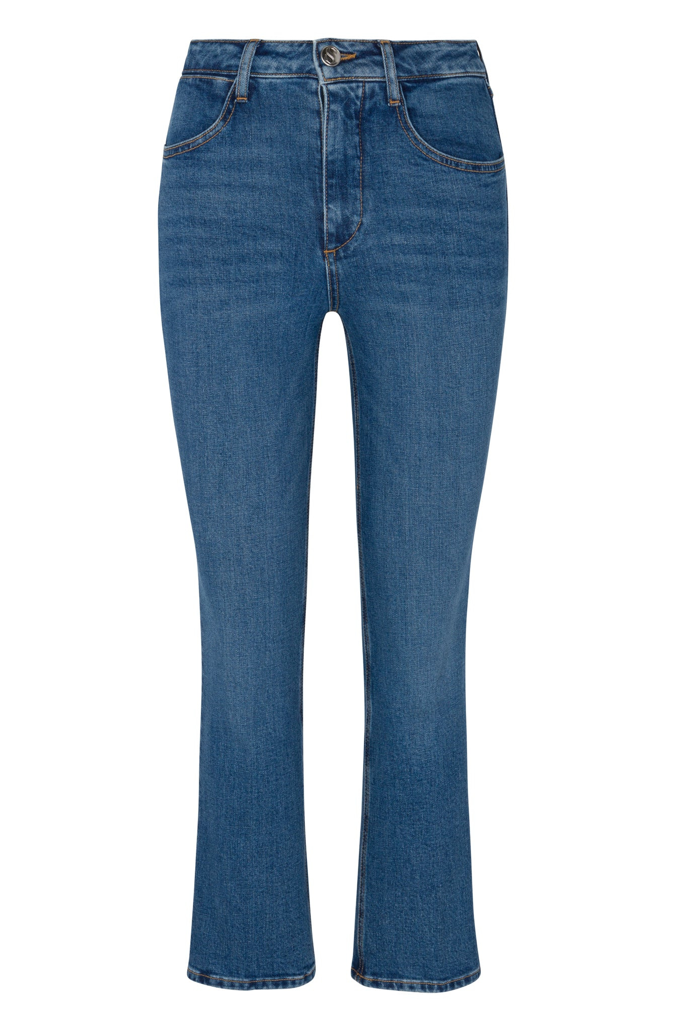 CHARLOTTE CROP FLARE DENIM - 5