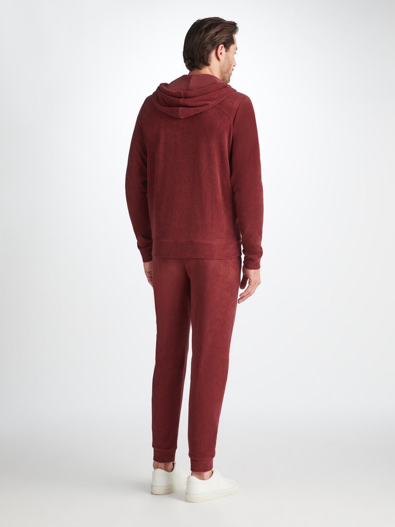 Men's Hoodie Isaac Terry Cotton Burgundy - 4
