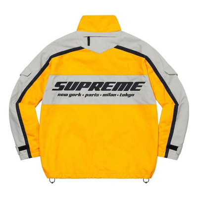 Supreme Supreme Brushed Twill Zip Jacket 'Yellow Grey' SUP-FW22-701 outlook