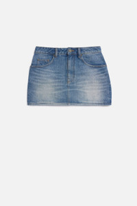 ★AMI PARIS★Cotton mini skirt★大人気★ AMI Paris Flared Miniskirt | Blue | FARFETCH