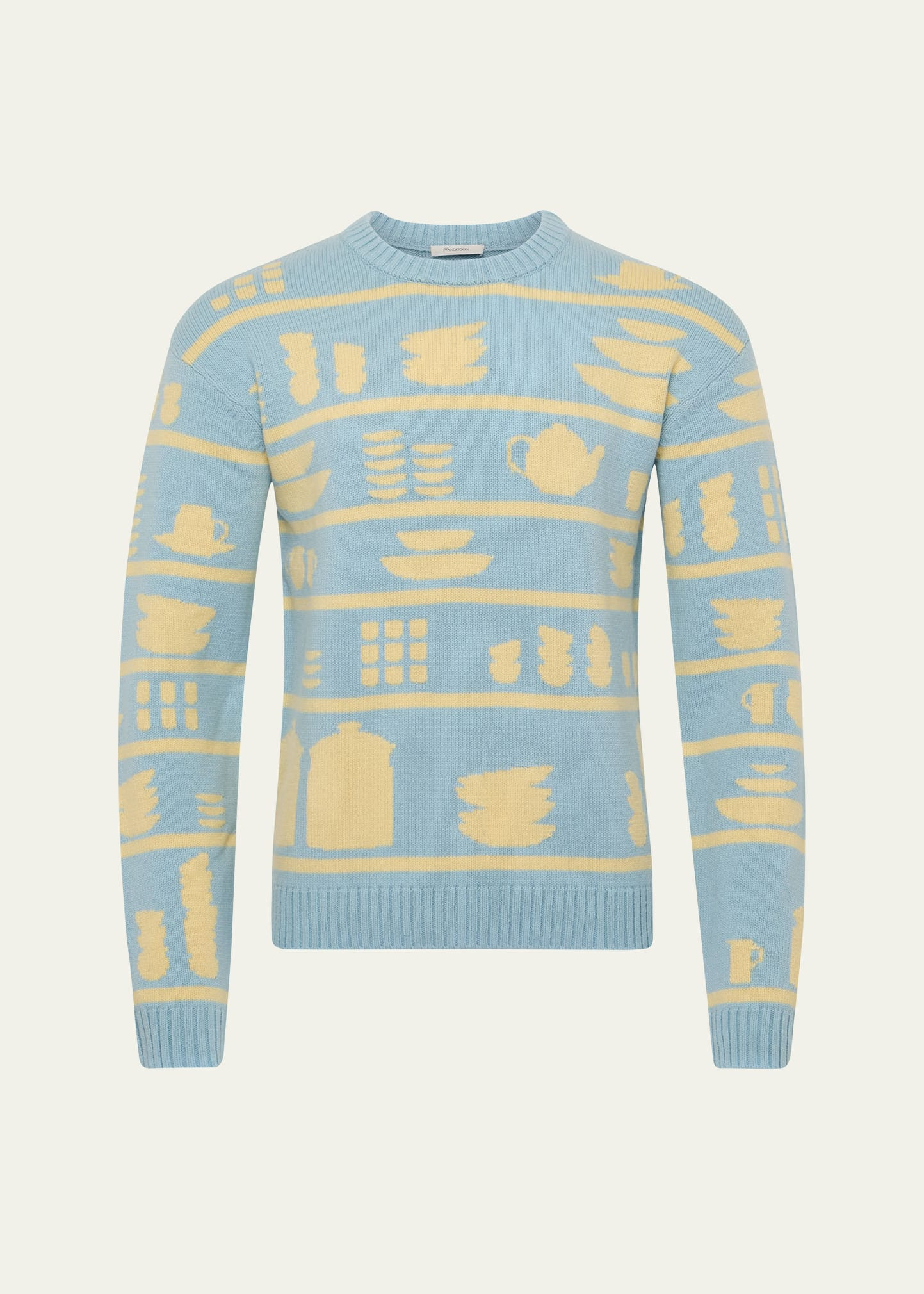 Crockery Jacquard Wool Sweater - 1