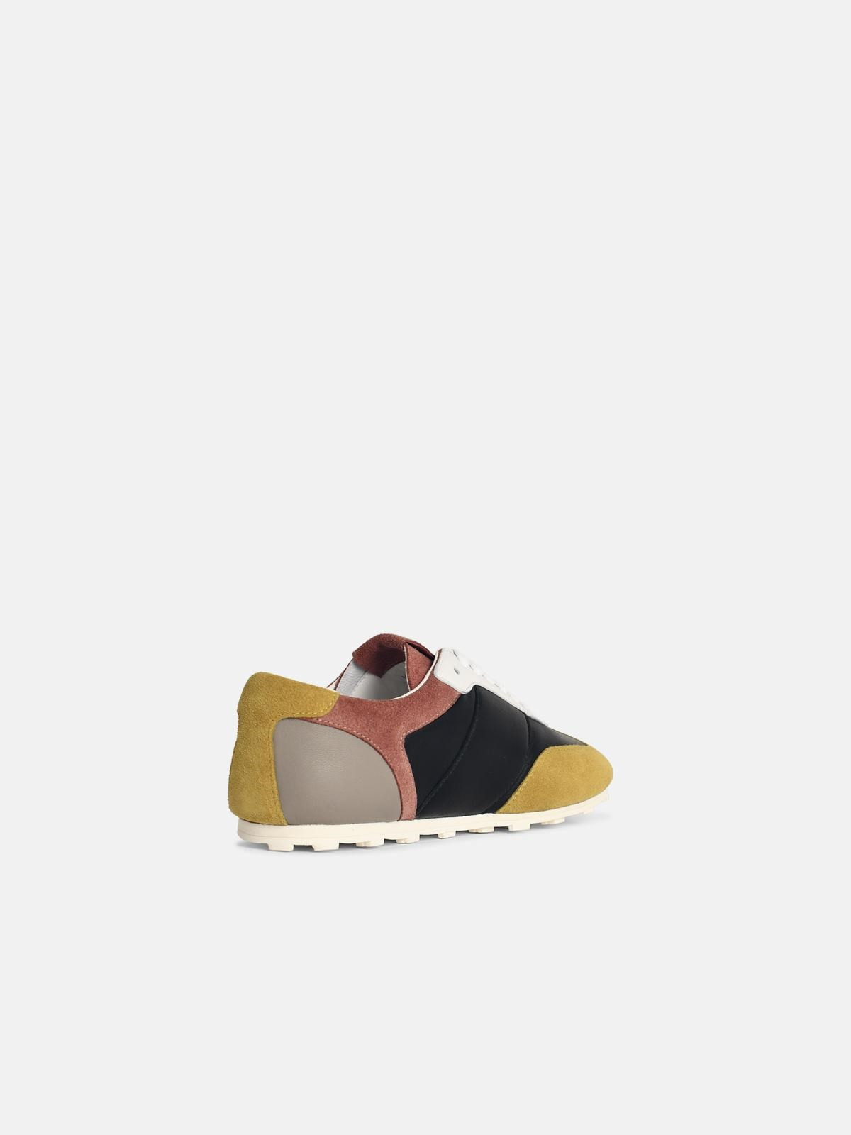 'SOFTY SOCCER' MULTICOLOR LEATHER SNEAKERS - 3
