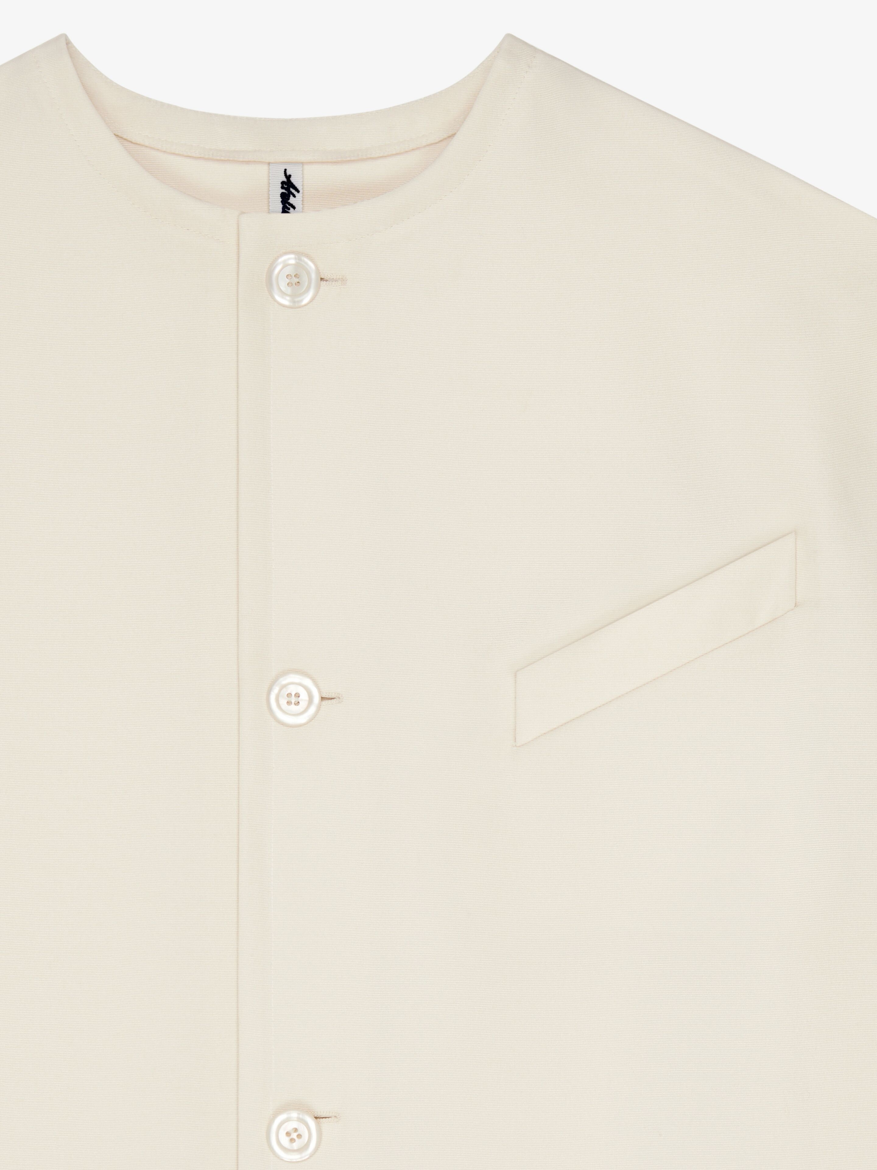 BLOUSE IN WOOL WITH GIVENCHY GROS GRAIN - 5