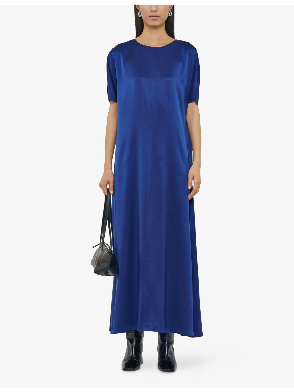 Daviel Relaxed-Fit Silk-Satin Maxi Dress - 2