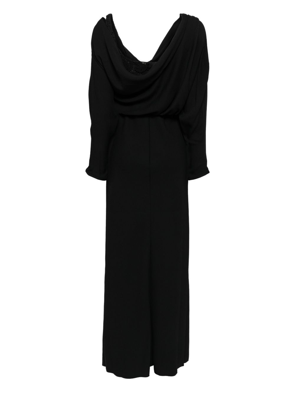 draped belted midi dress - 2