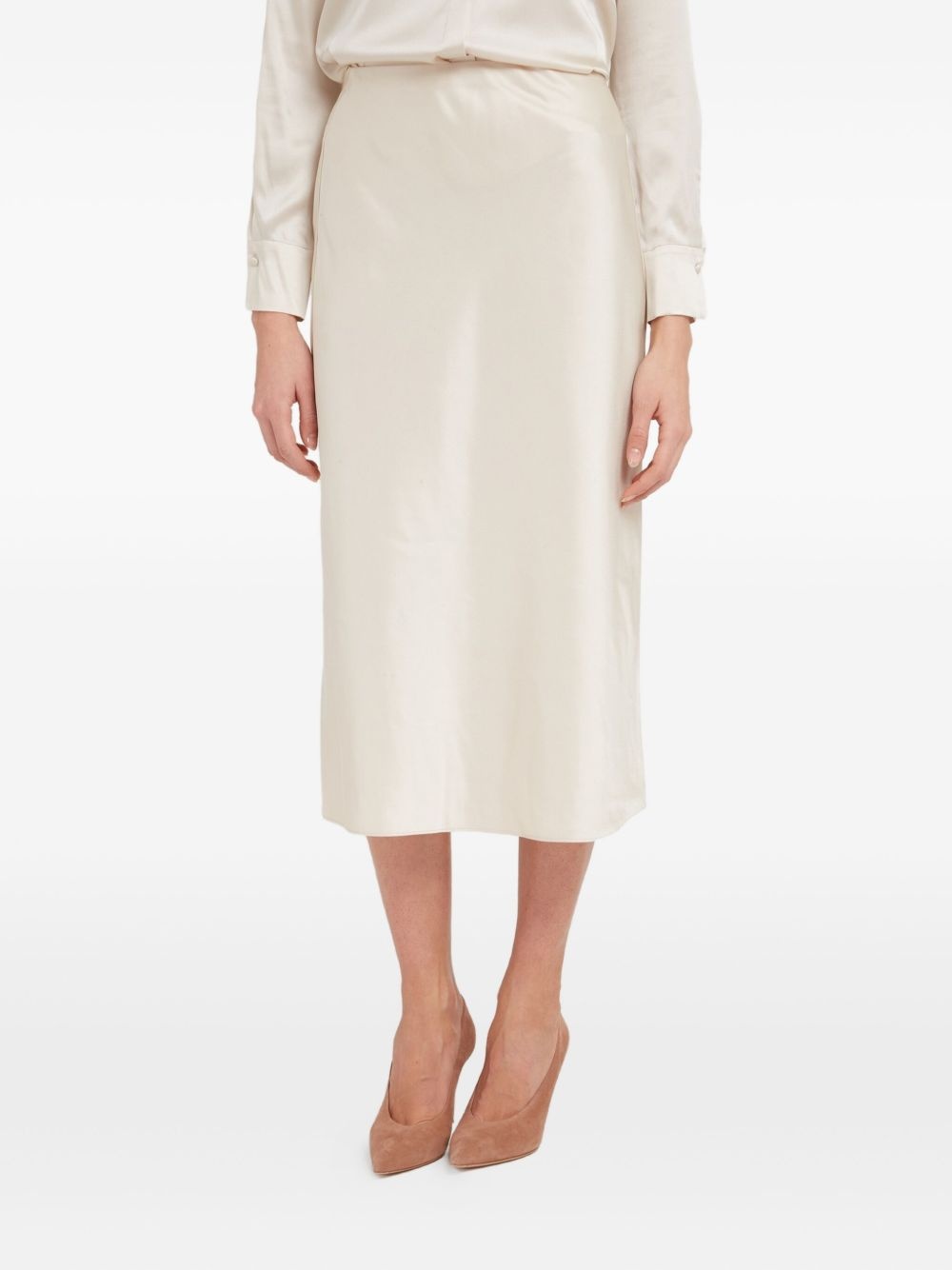 Maeve satin midi skirt - 2