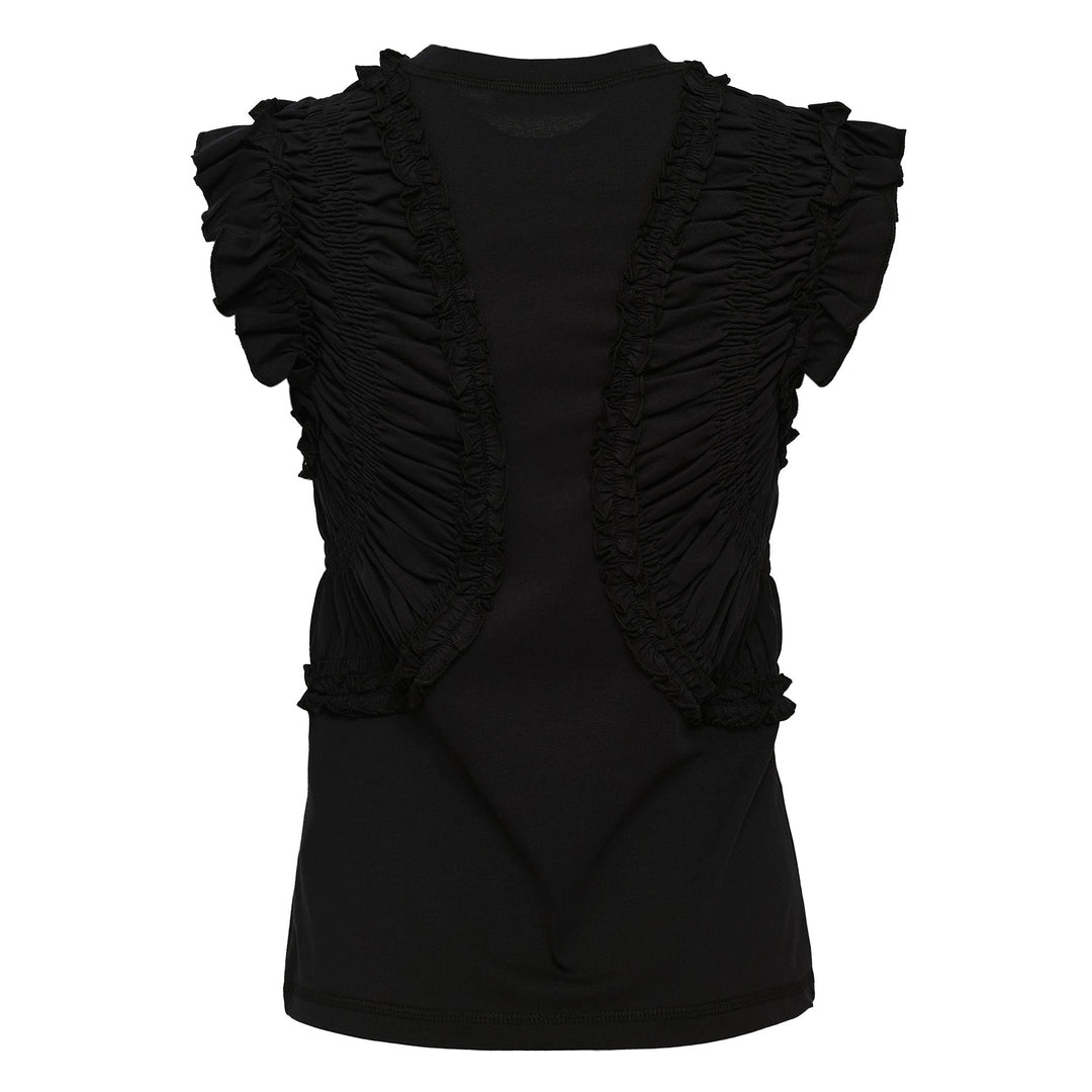 Val Sleeveless Ruffled Top - 2