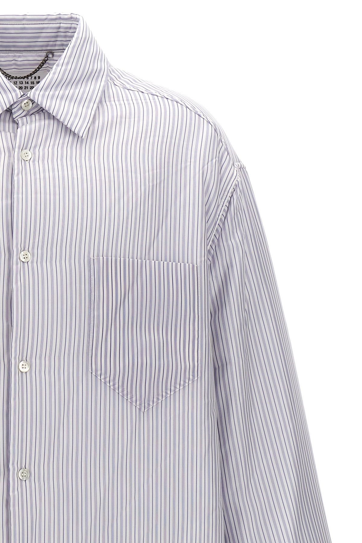 Striped shirt jacket - 4