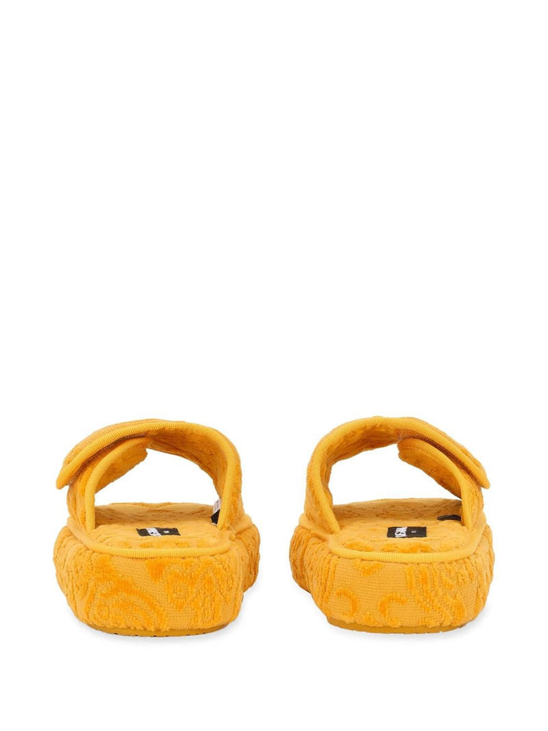 logo-embroidered slippers 3