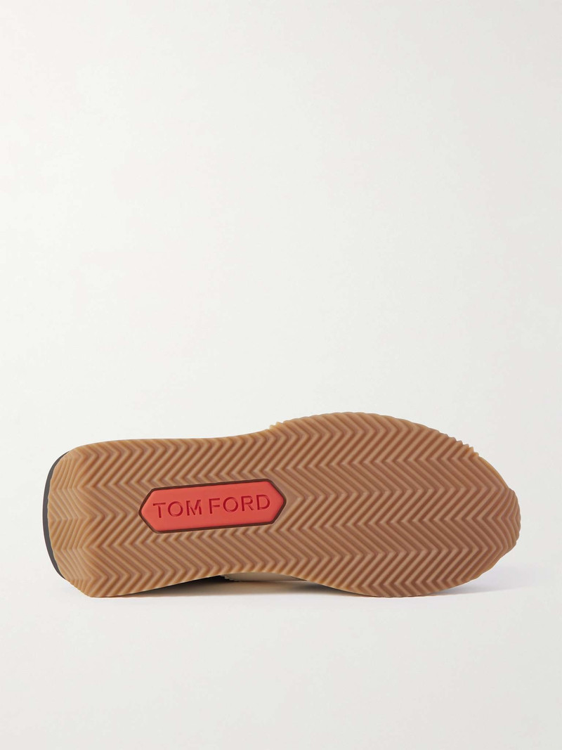 James Rubber-Trimmed Leather, Suede and Nylon Sneakers 3