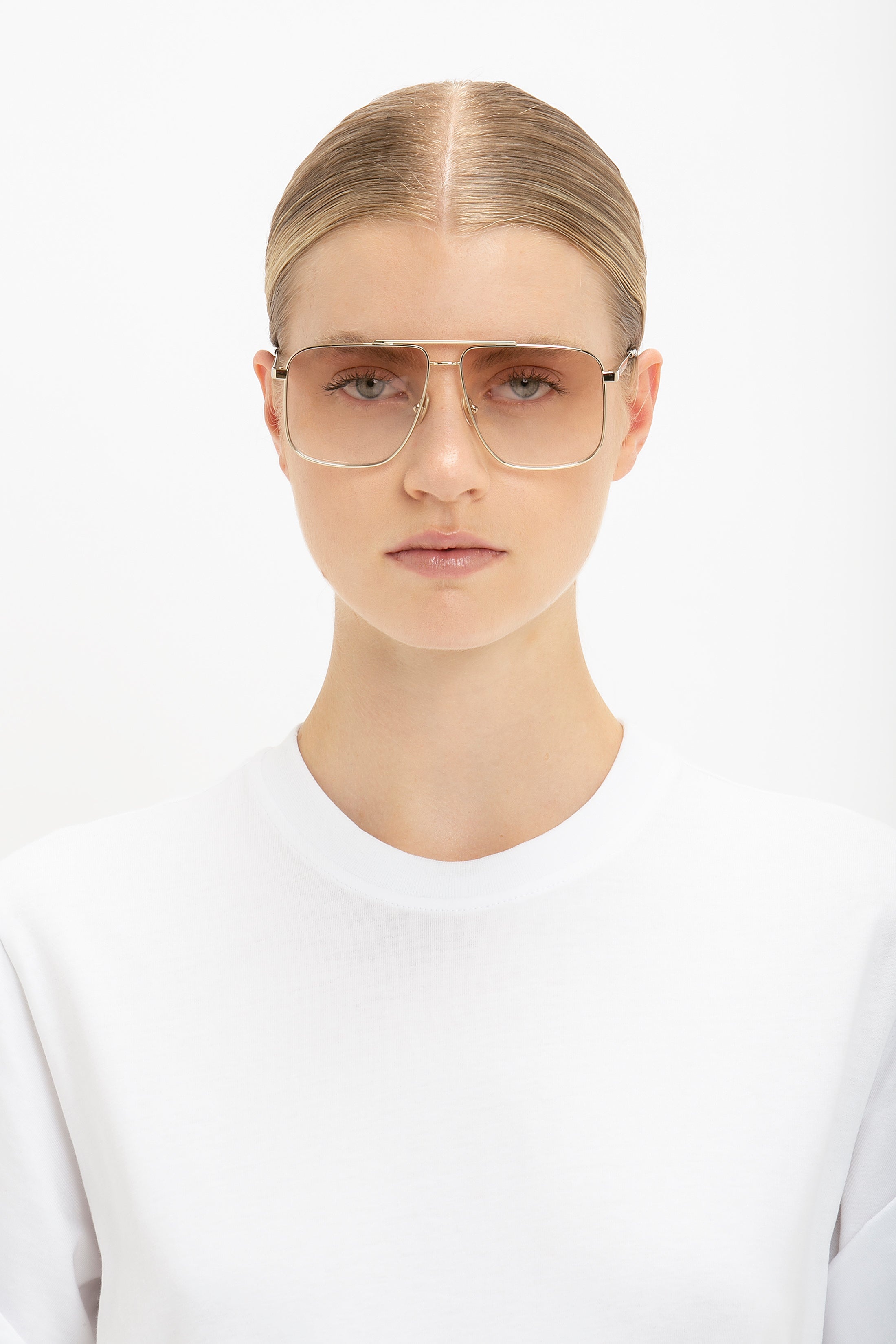 Double Bridge V-Line Navigator In Gold-Blush - 6