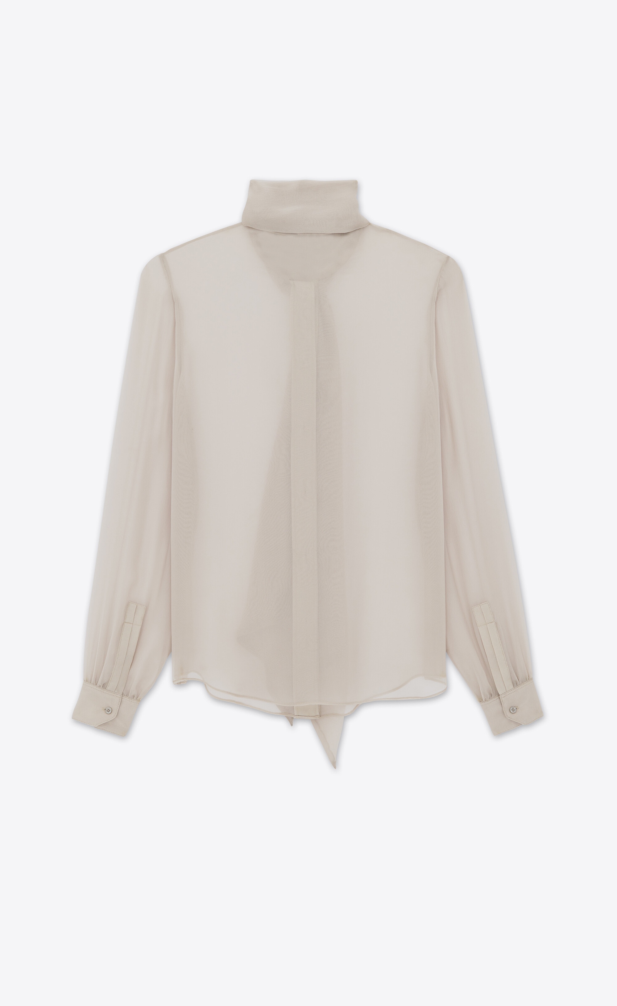 blouse in silk muslin crepe - 4