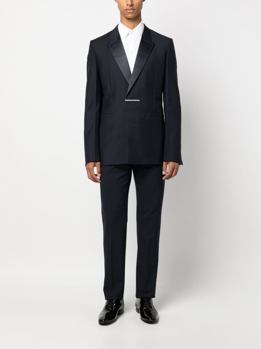 single-breasted tailored suit jacket - 2