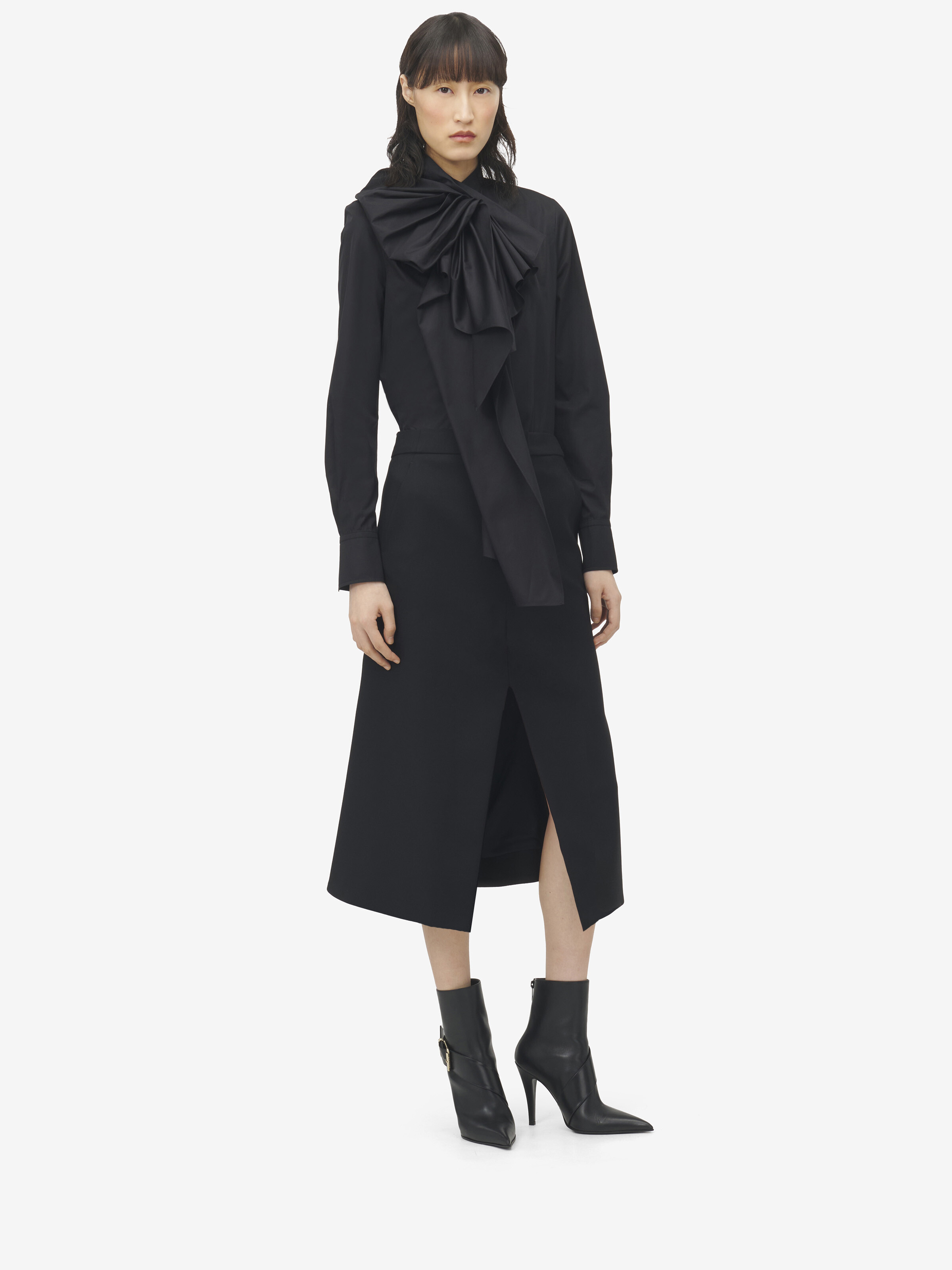 Cutaway Pencil Skirt - 2