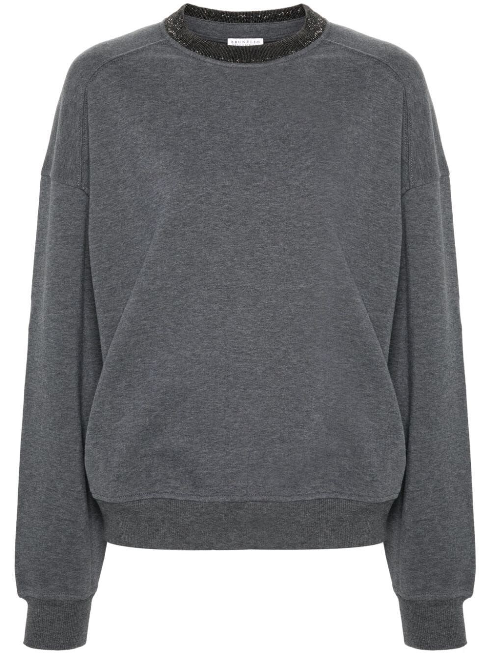 Long Sleeve Crew-Neck Sweatshirt - 1