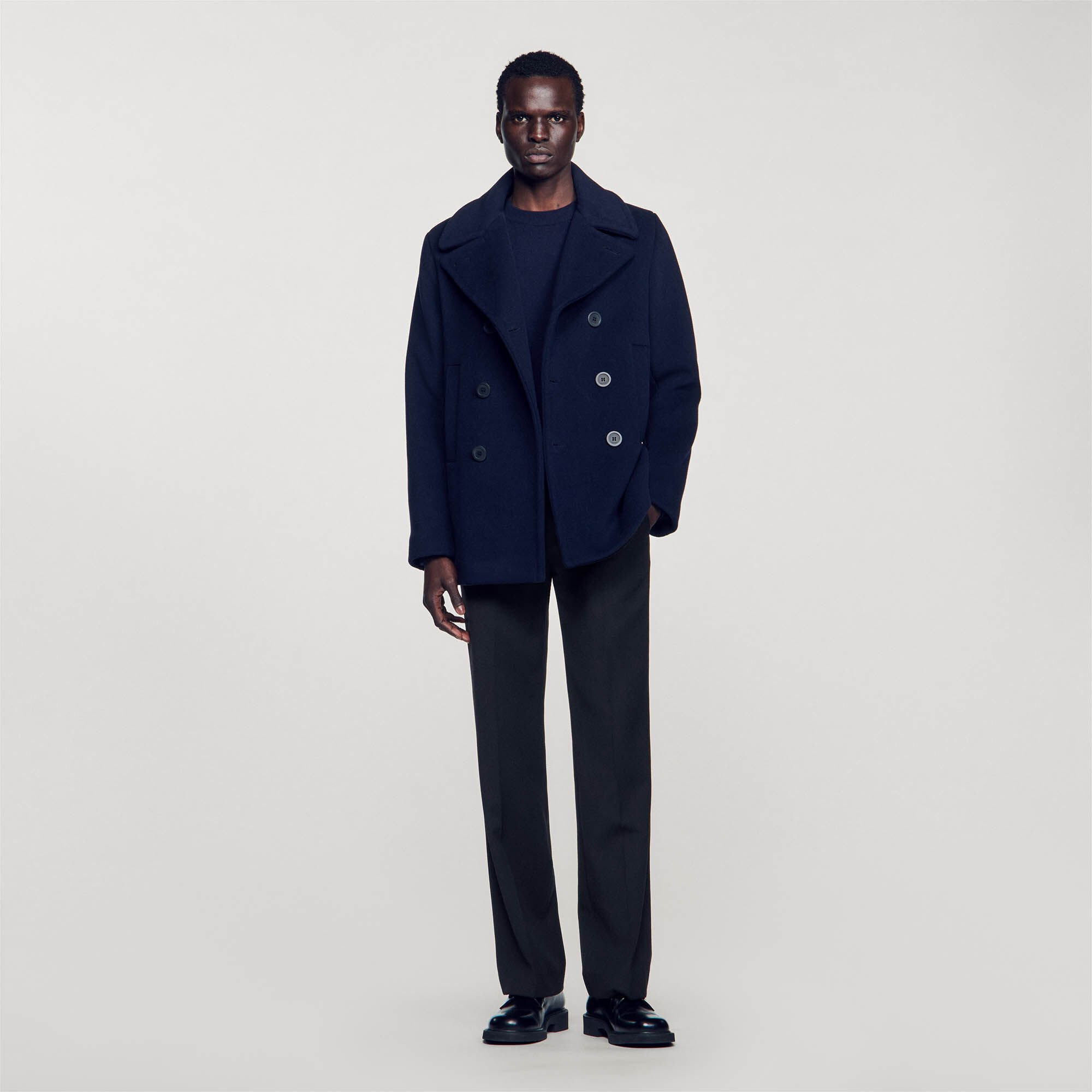 WOOL PEA COAT - 2