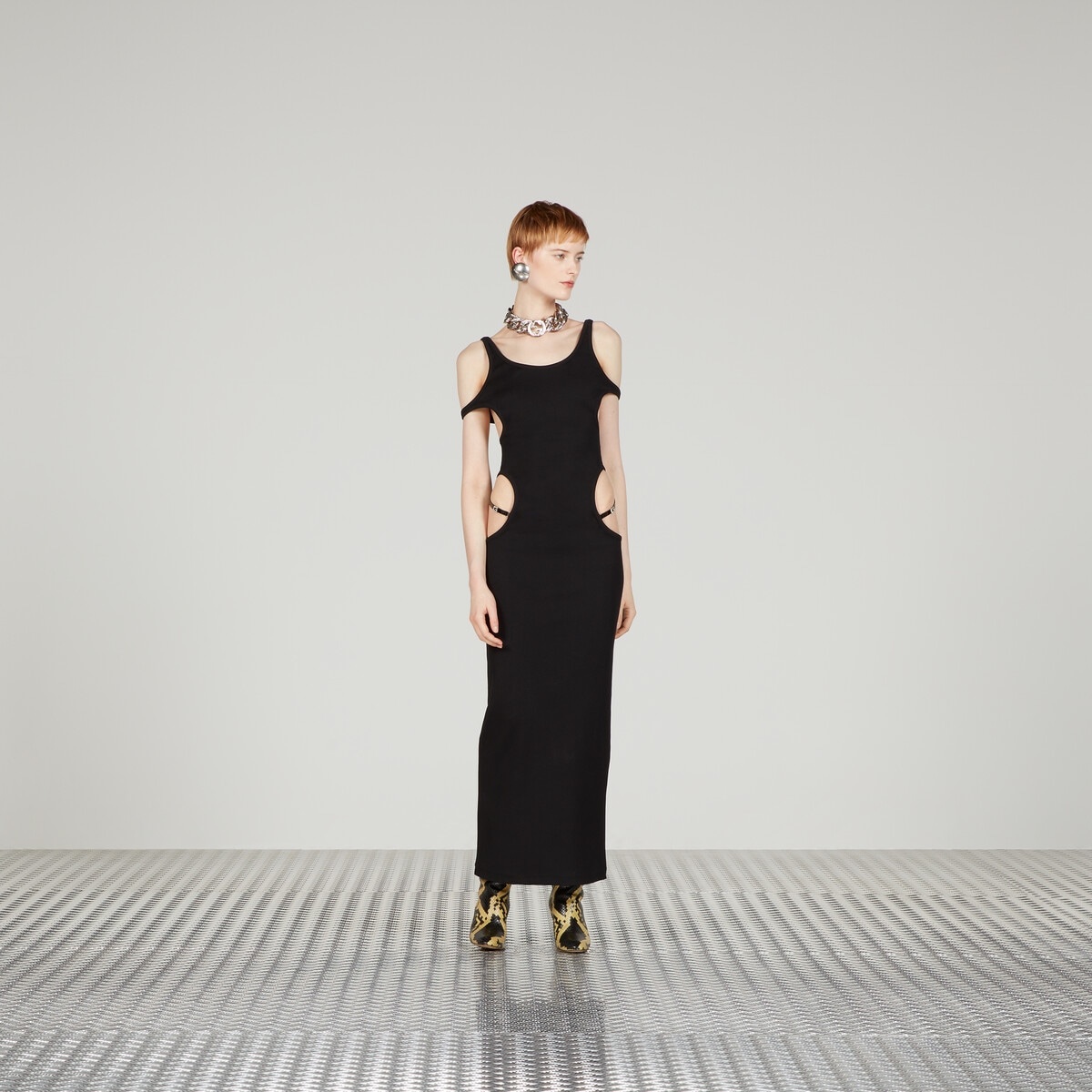 Cotton ribbon jersey maxi dress - 6