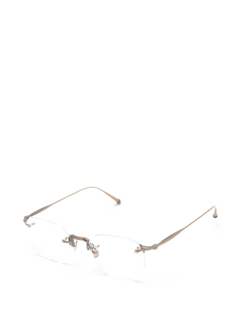 MATSUDA rimless oval-frame glasses outlook