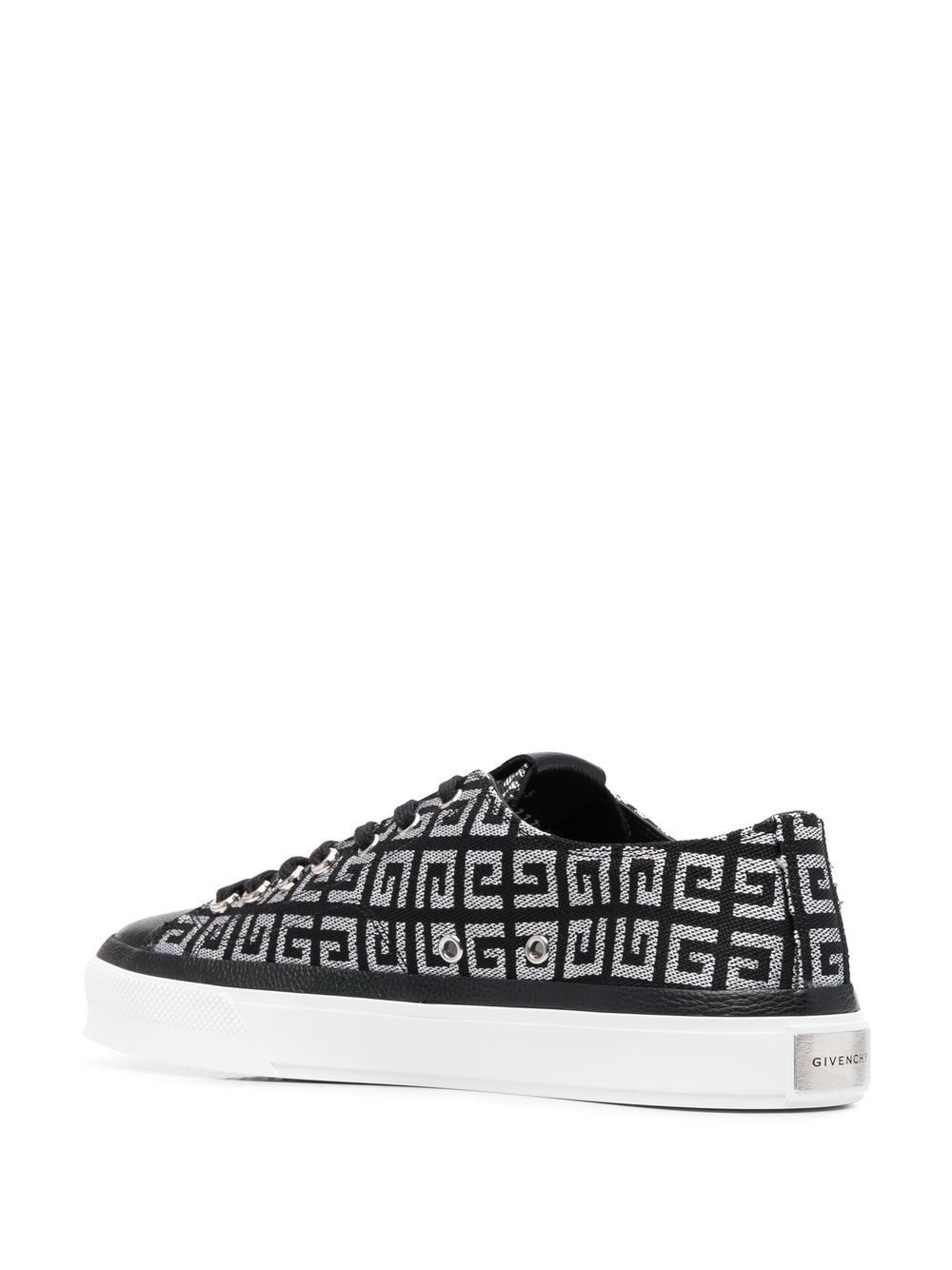 monogram-print low top sneakers - 3