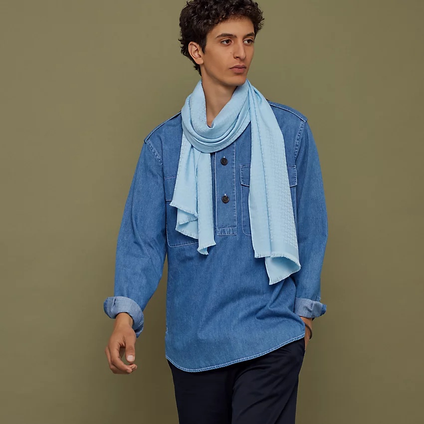 Upside Down Jacquard muffler - 1